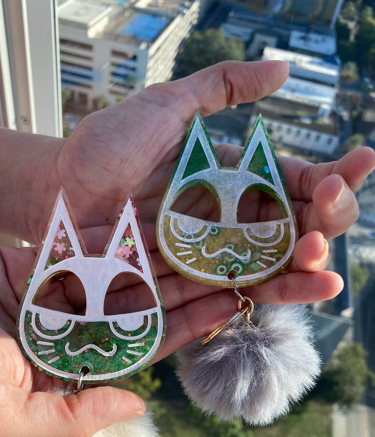 The Witchin Waifu – wholesale Keychain – Women's – Animal Crossing Cat Villager Inspired Self Defense Keychain10