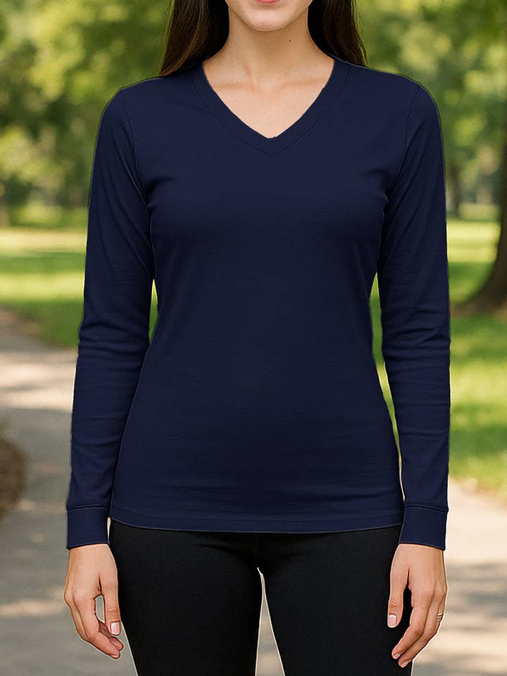 5 Pack Women's V-Neck Cotton Long Sleeve Base Layer and other Purchase Wholesale undershirt. Free Returns & Net 60 Terms on Faire trending on Faire.