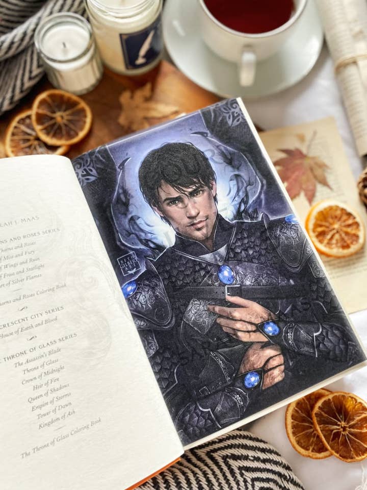 Page de superpositions de portraits de personnages de "A Court of Thorns and Roses"™ - Partie 2 pour la vente par Reading Portal