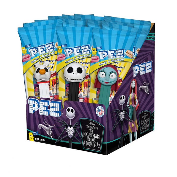 Pez Nightmare Before Christmas Assortment 12ct for wholesale by Royal Wholesale