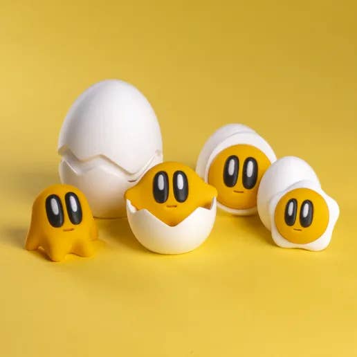 Mini Blob Egg and Yolkies Cracking Egg Container and Art Toy for wholesale by Great American Designs