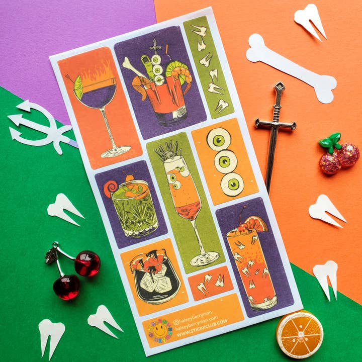 STICKII - Venta al por mayor Pegatina - Hoja de pegatinas Monster Cocktails