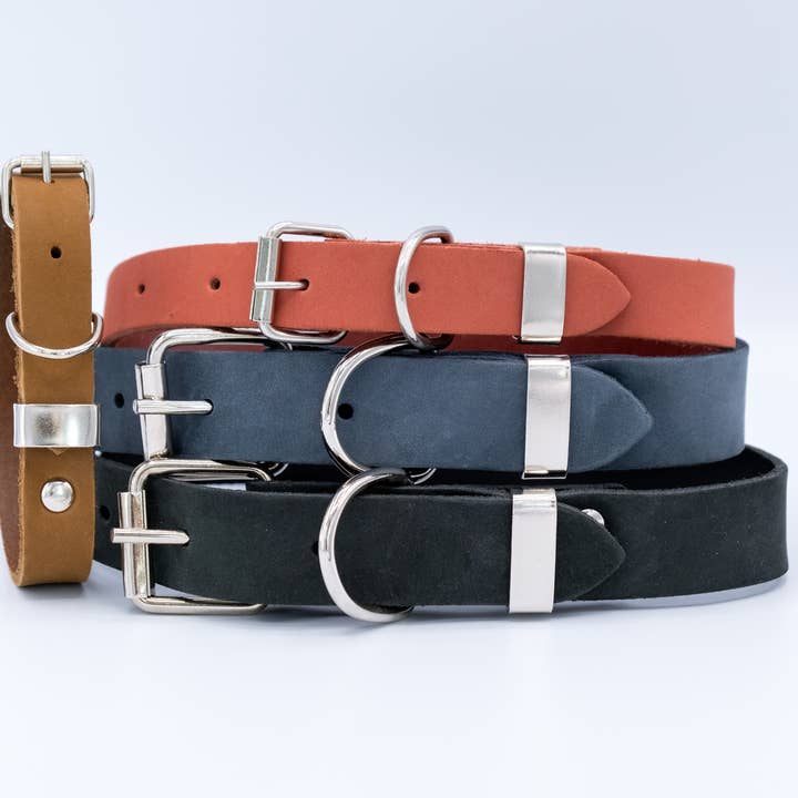 Euro-Dog Collars and Leads - Wholesale Halsband - Hond - Zachte leren Euro-hondenhalsband in Zen Style