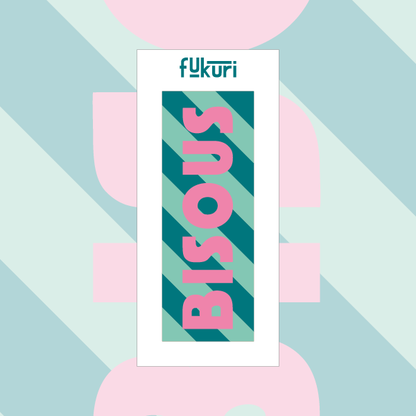 Fukuri - Wholesale Craft Sewing Kit - Gift idea - DIY - Needlepoint kit-bookmark- Kiss3