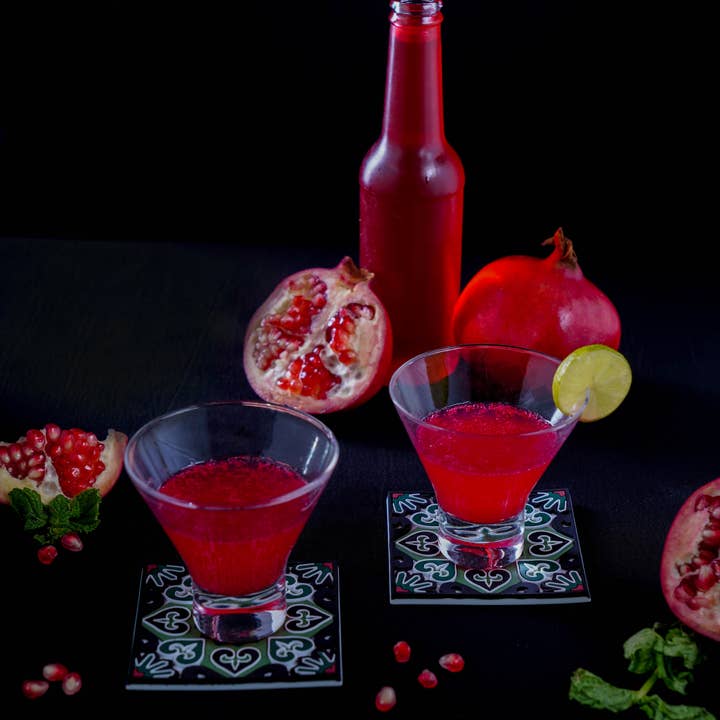 Mosaic Homeware - Vendita all'ingrosso Sottobicchiere - Sottobicchiere Flowers - Set di quattro5