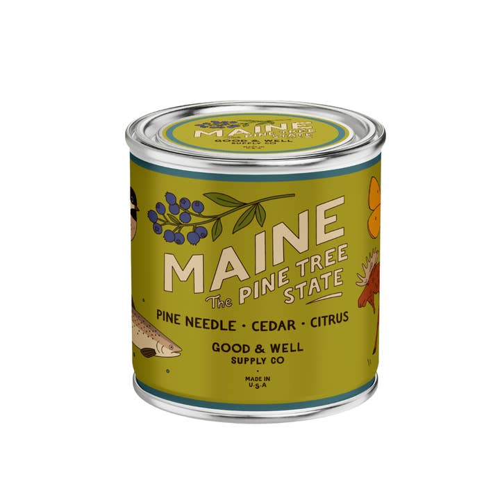 Good & Well Supply Co. - Wholesale Jar/Filled Candle - Maine State Soy Candle