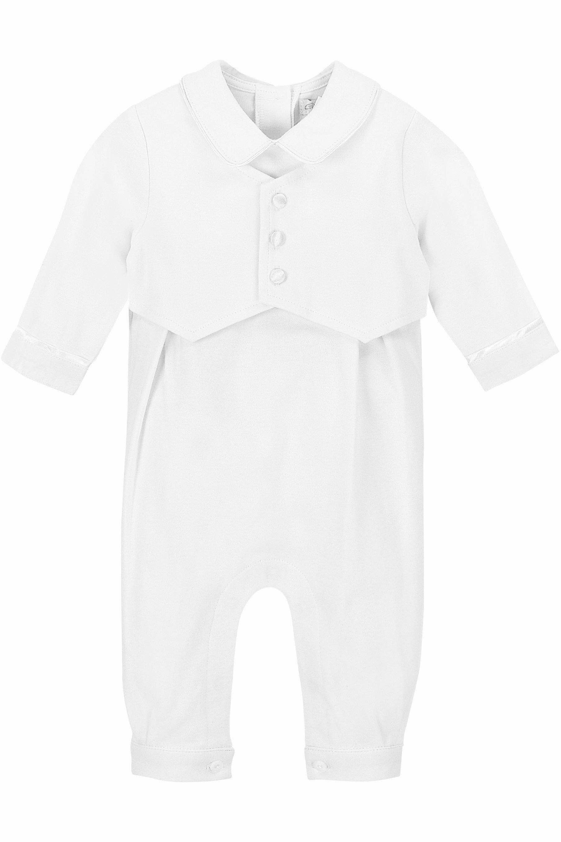 Julius Berger & Carriage Boutique - Vente Ensemble de vêtements – bébé - Ensemble élégant de baptême pour bébé garçon avec casquette assortie1