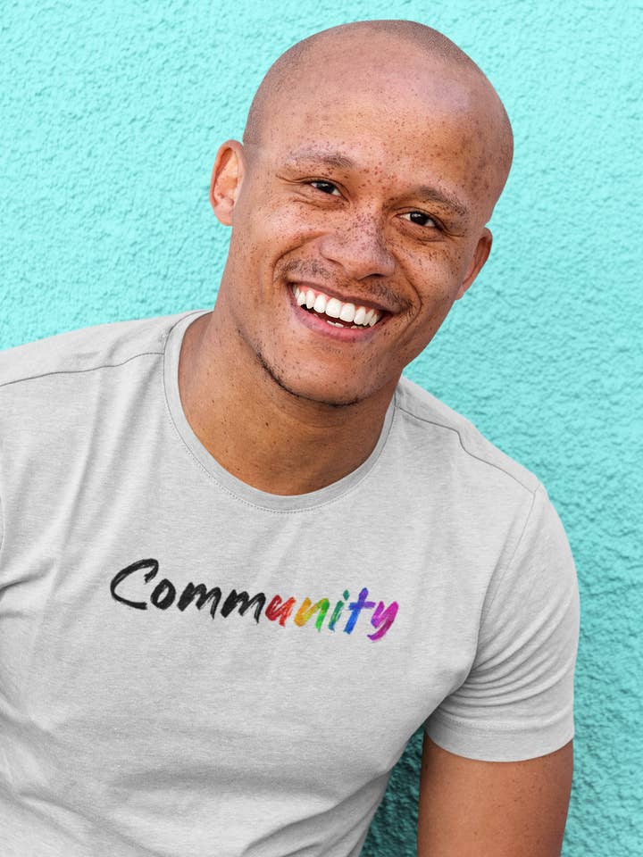 Pride Majic - Wholesale Screen Printed T-Shirt - Women's - Community Graffiti Rainbow Unity tee-Celebrate Unity & Pride2