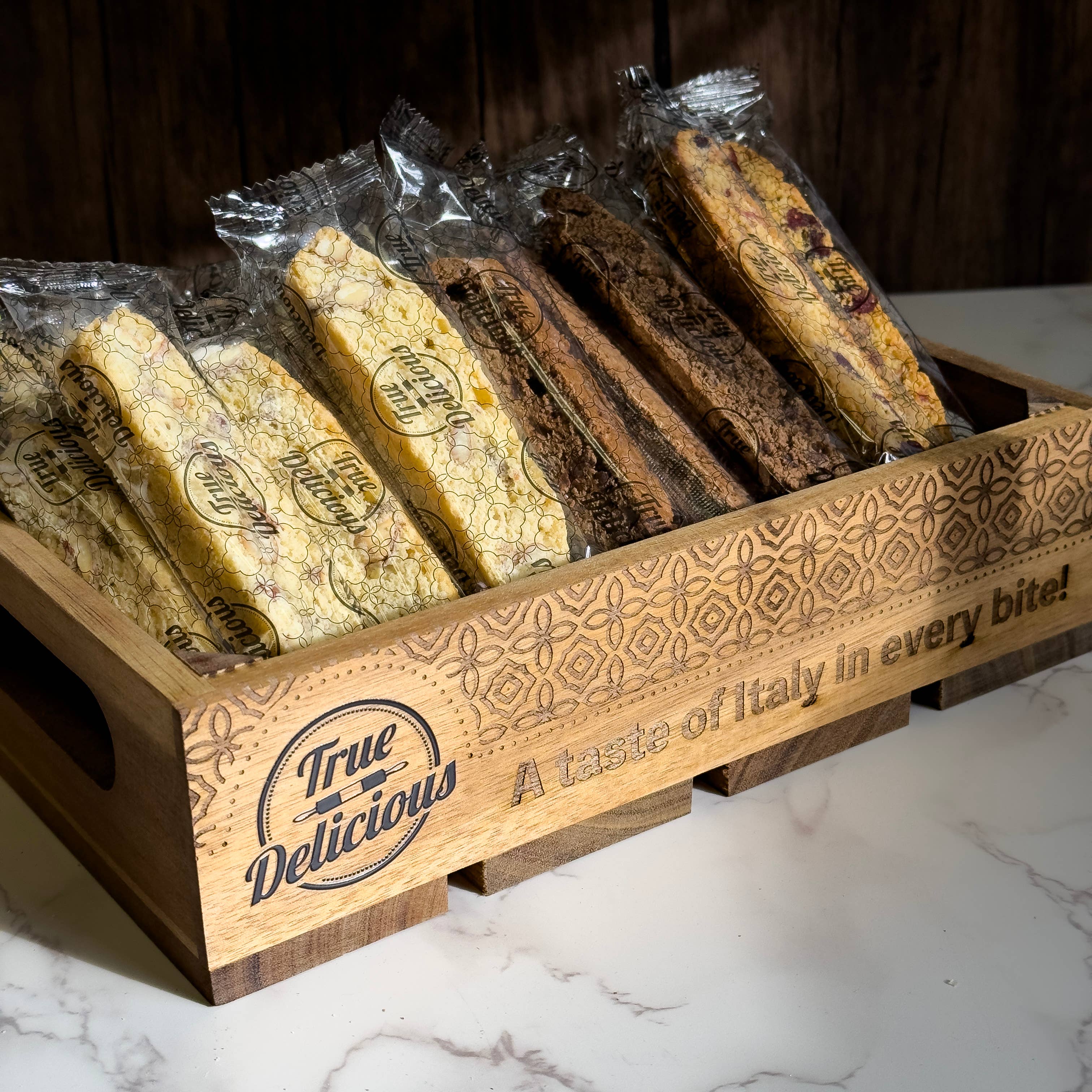 True Delicious - Wholesale Cookie - Authentic Italian Biscotti - Individually Wrapped - 5" long3