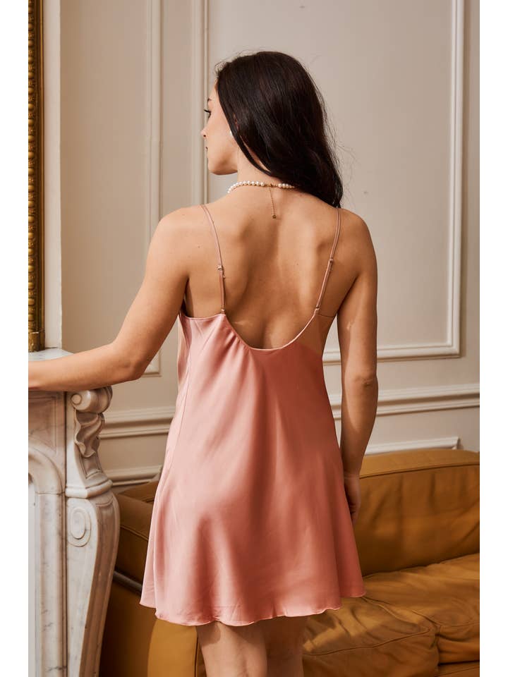 SUNTEX - Wholesale Chemise - Women's - Long satin tank nightgown / Youth15