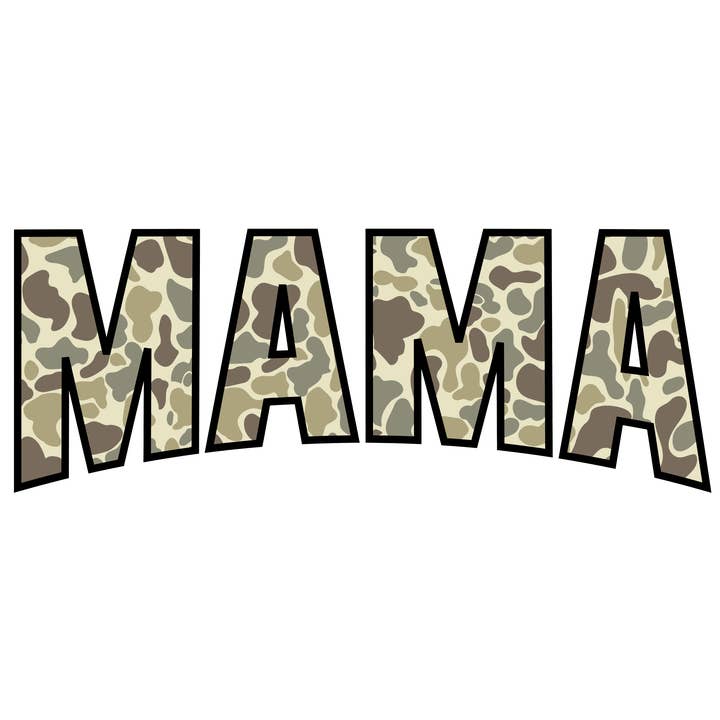 Camo Mama DTF Transfer for wholesale by M2B Designs