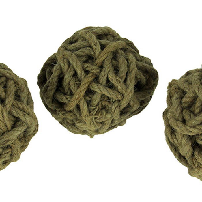Things2Die4 - Wholesale Decorative tabletop object - Cole Twine Decorative Rope Balls Set – 6 Inch, Pack of 3