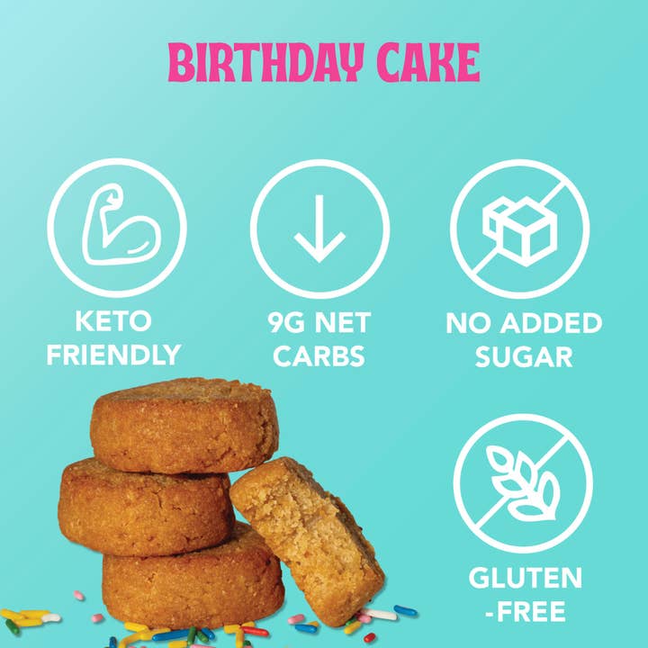 ChipMonk Baking - Wholesale Cookie - Birthday Cake Keto Cookie Bites3