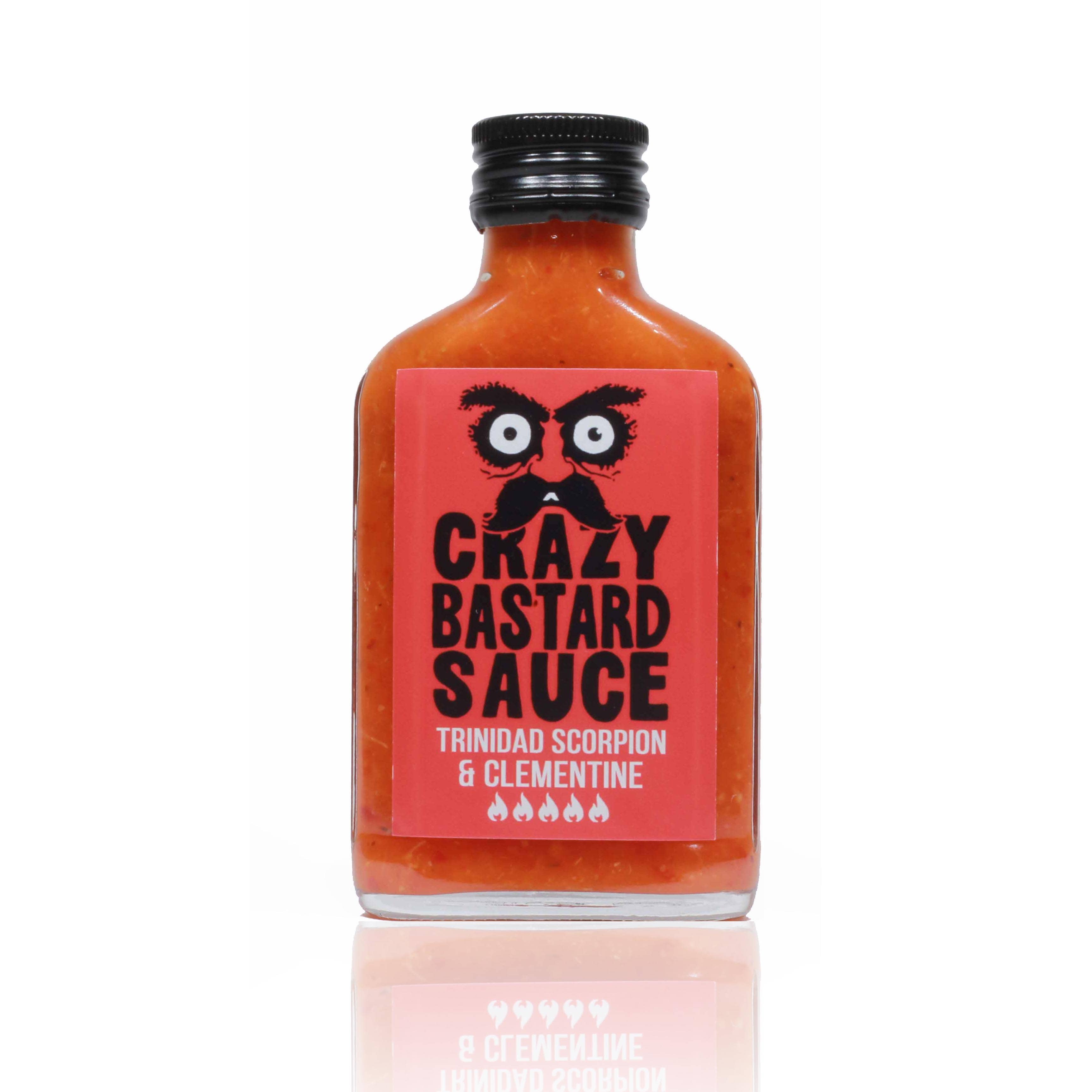 CBS Foods GmbH (Crazy Bastard Sauce) - Wholesale Hot Sauce - Trinidad Scorpion & Clementine 100ml Hot Sauce