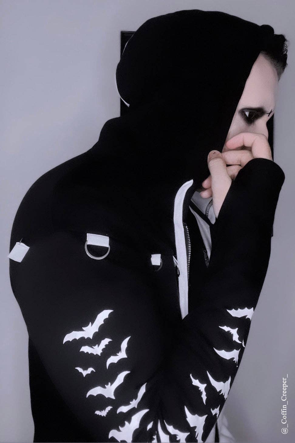 vampirefreaks - Wholesale Hoodie - Unisex - Split Mage Hoodie [Black/White]3