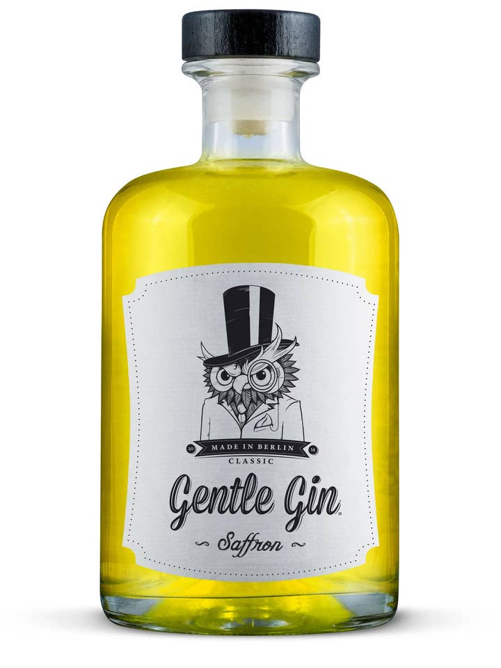 Gentle Gin Saffron - gin en petite quantité de Berlin 500 ml pour la vente par Gentle Gin