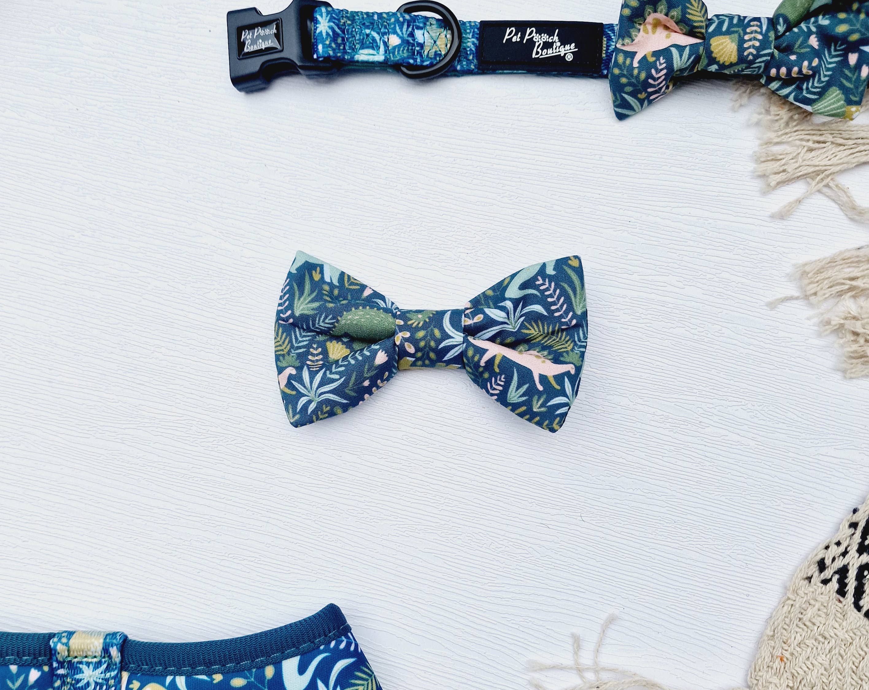 Pet Pooch Boutique – wholesale Pet collar – Dog – Dino Rawr Dinosaur Dog Collar With Optional Bow Tie7