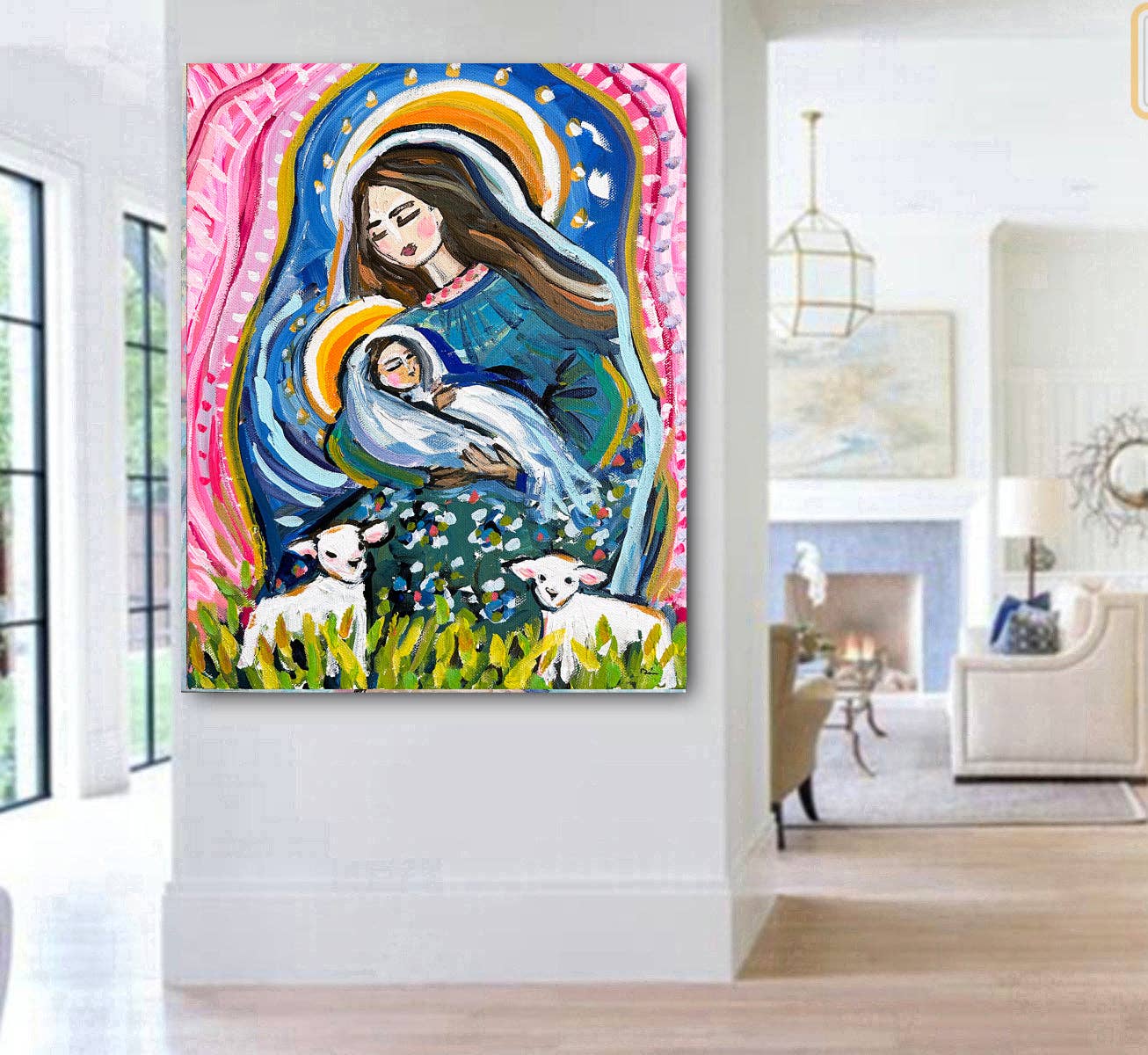 Maren Devine Art - Wholesale Art Print - "Blue Madonna" Print on Paper1