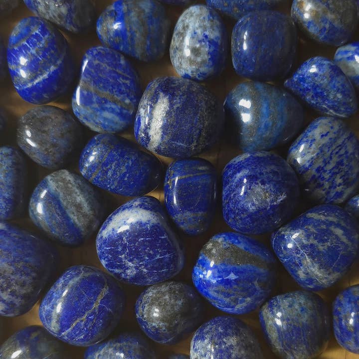 Lapis Tumble, UV Reactive - 1-6 LB Lots for wholesale by Jensen Rocks