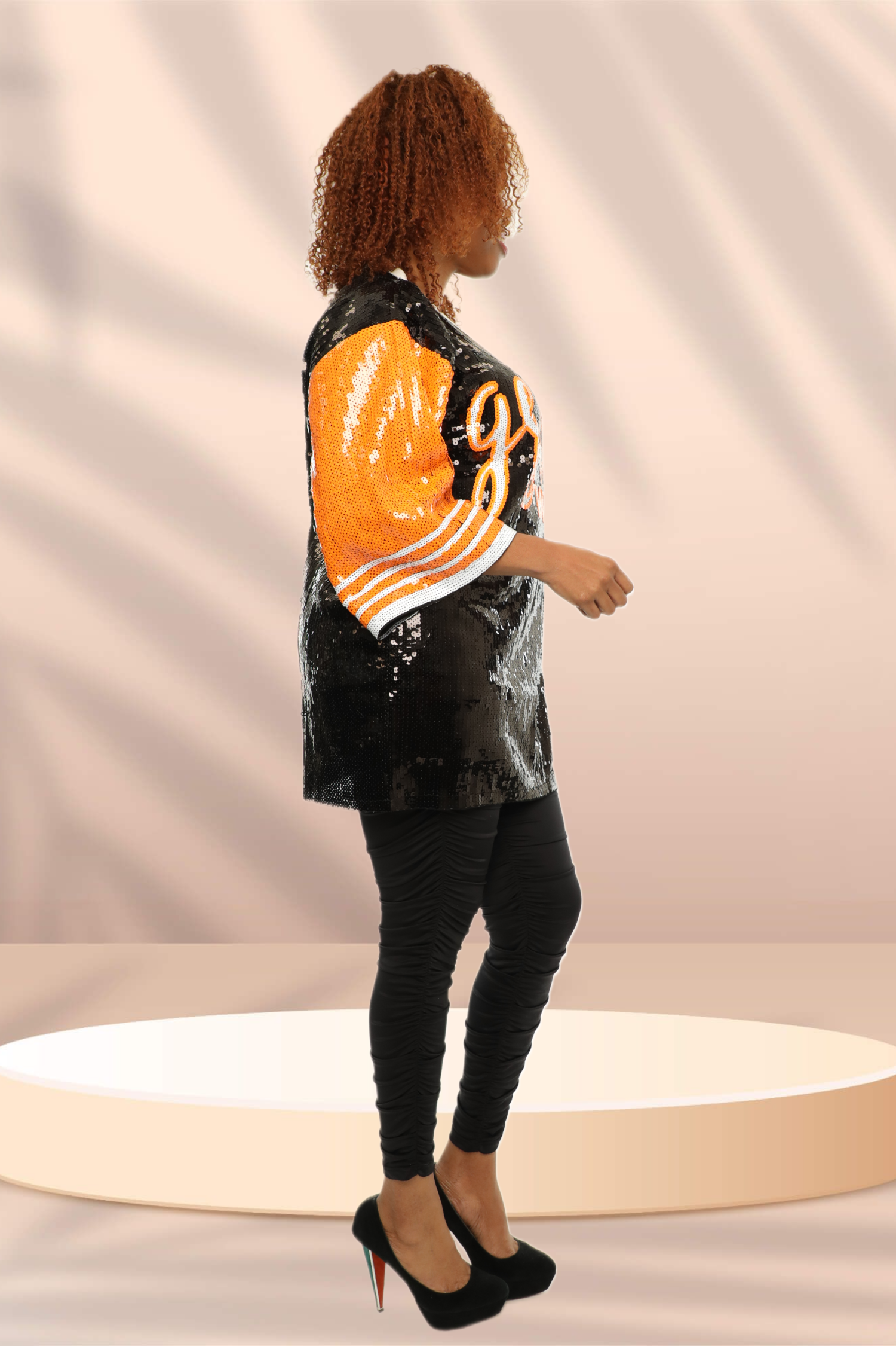 As Pictured 22103 "Grace Wins" Sequin Tunic Top Jersey Blouse - One Size for wholesale on Faire2