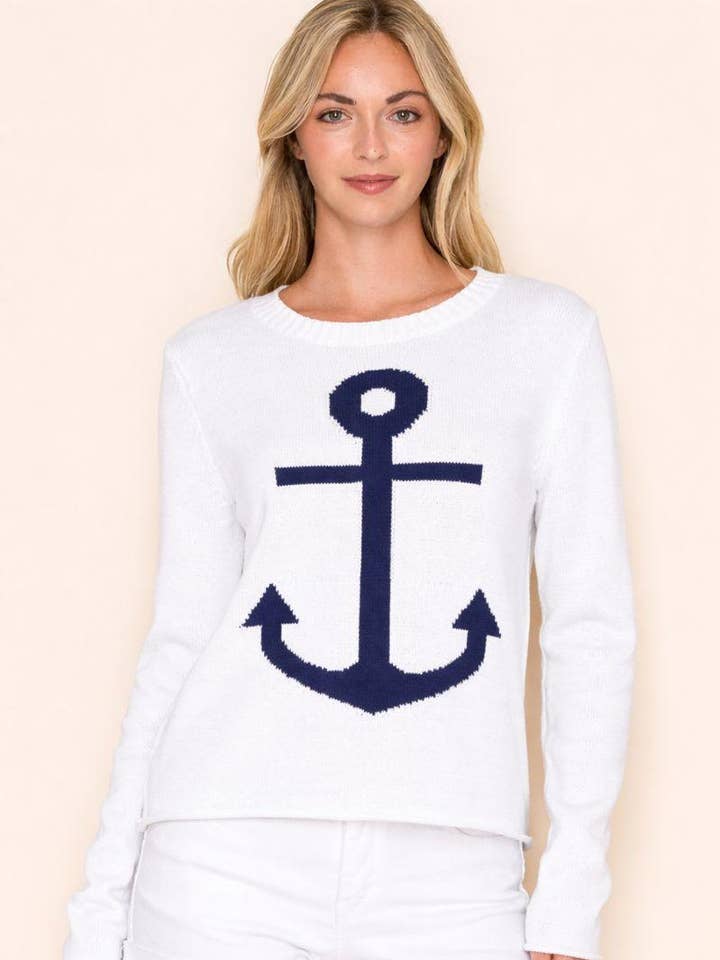 Style F2112 – Anchor Knit Pullover for wholesale by Ashley’s Clothing Design Inc.