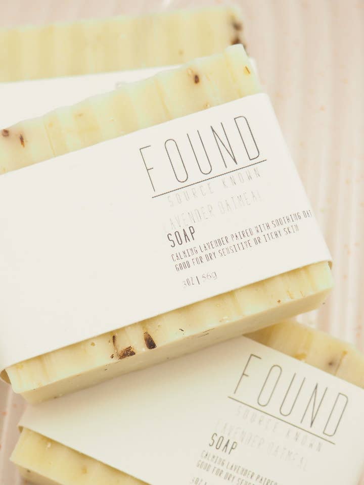 Soap - Oatmeal Lavender - 3oz for wholesale by Found Source Known