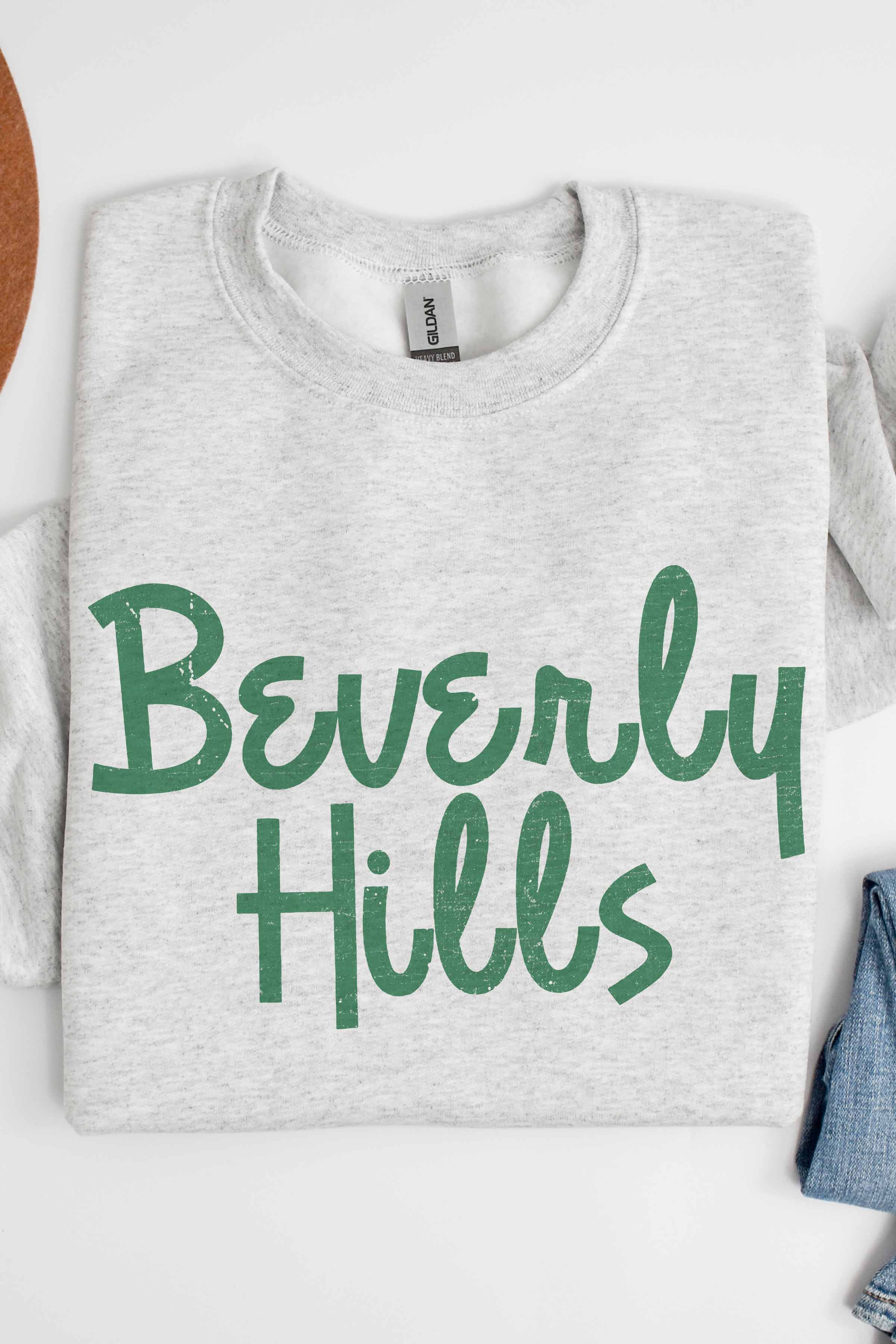 GOOD DAY STREET - Wholesale Graphic Sweatshirt - Women's - [G1585X-SS]-BEVERLY HILLS GRAPHIC SWEATSHIRTS2