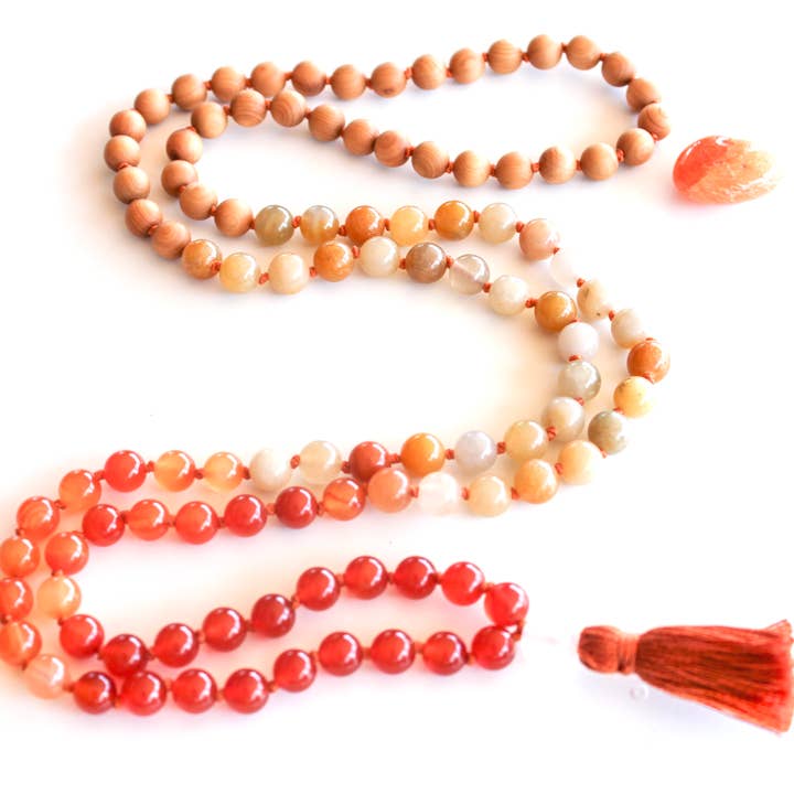 The Sacral Chakra Mala | Spiritual Courage and Wisdom for wholesale by MadeByTheMoonchild