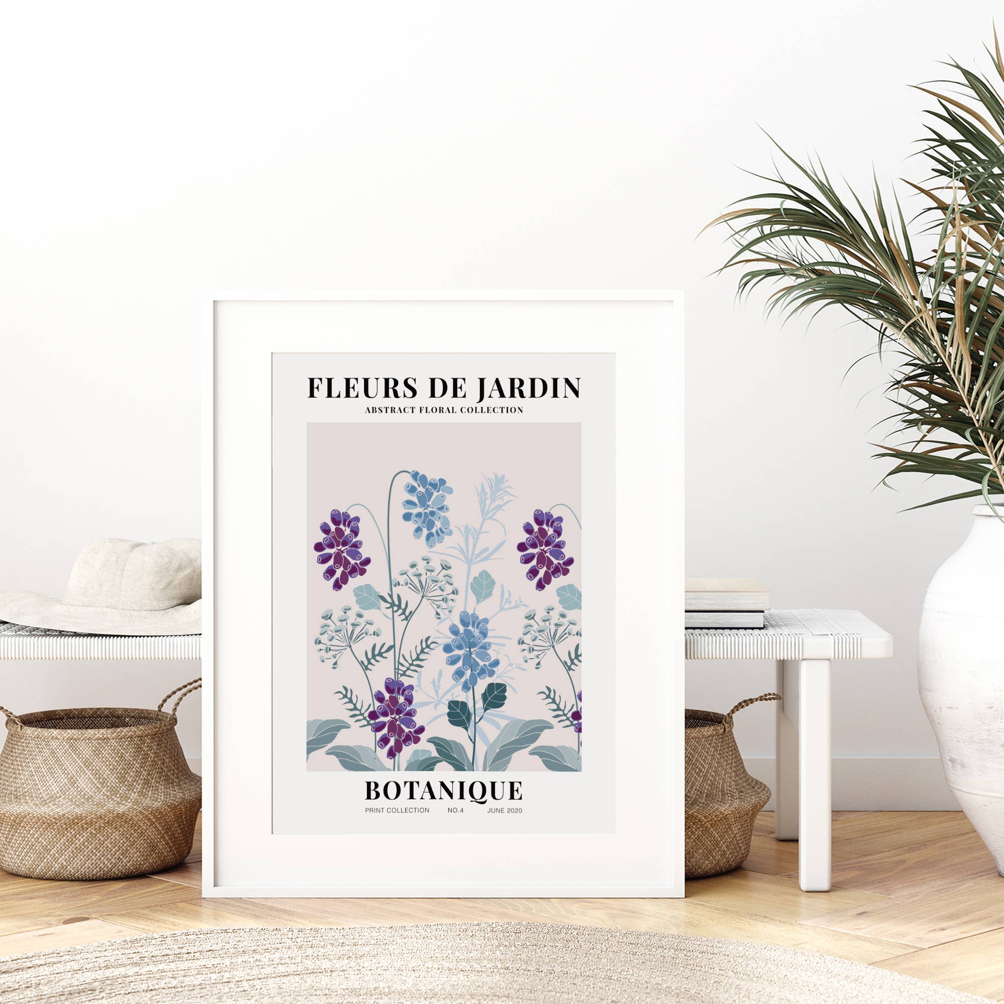 Sugar & Canvas - Wholesale Kunstprint - Bloemenmarkt Fleurs De Jardin Botanische kunstdruk FM534