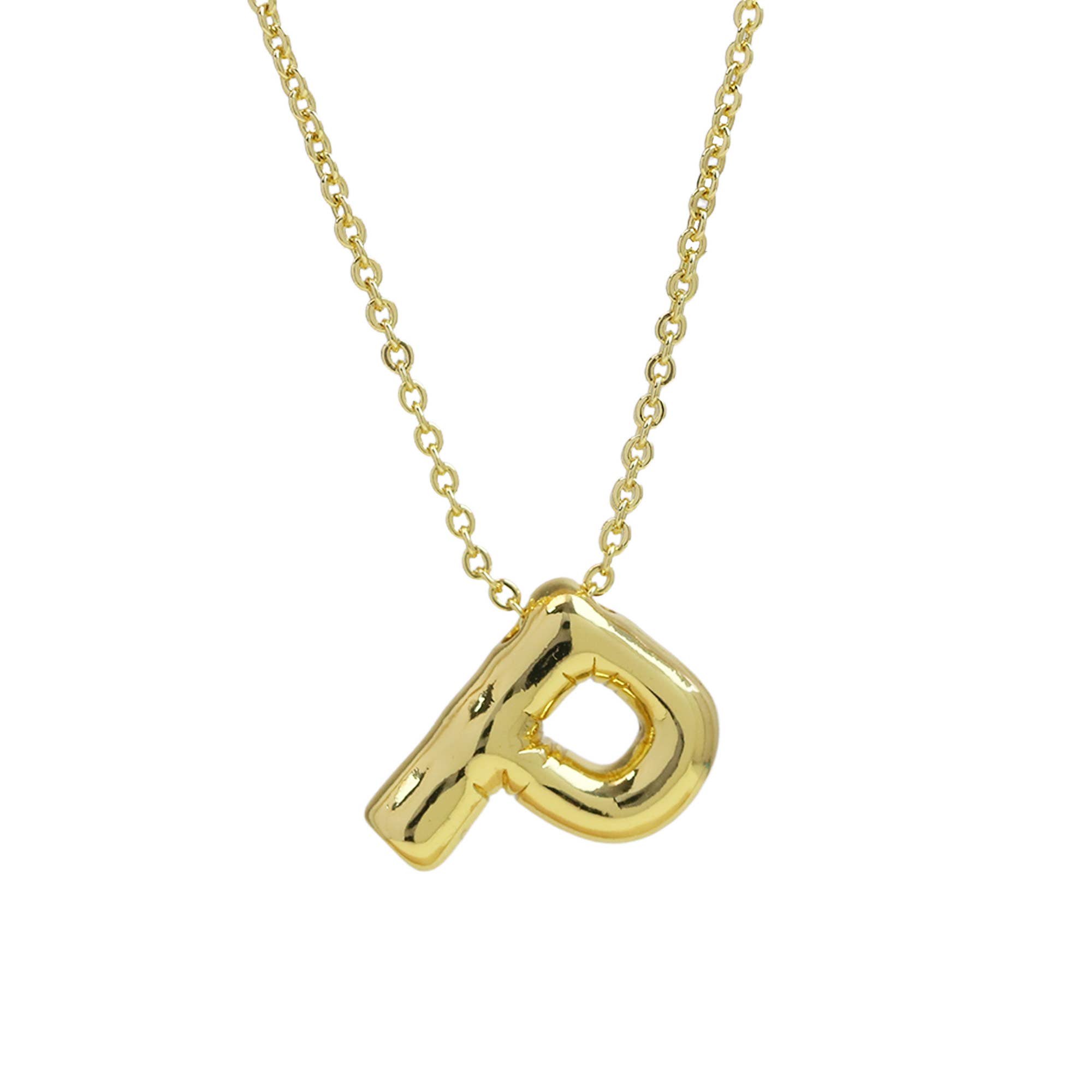 Savvy Bling – Engroshandel Halskæde med vedhæng – Initiale ballonboble guldhalskæde44