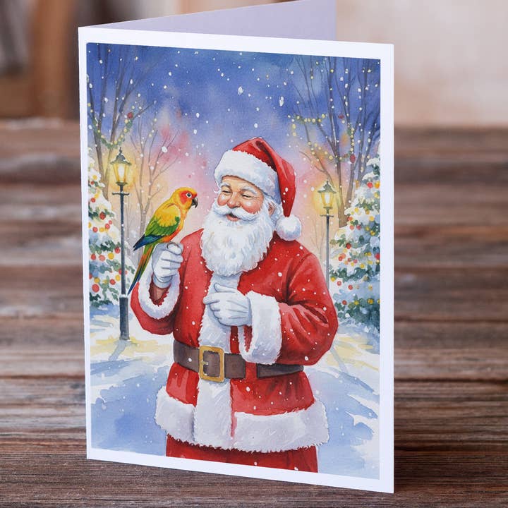 Jenday Conure with Santa Claus Cards FNT1200 for wholesale by Caroline's Treasures