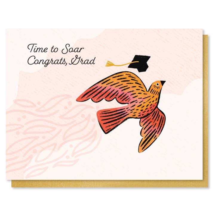 Time to Soar Grad Card for wholesale by Paper Parasol Press