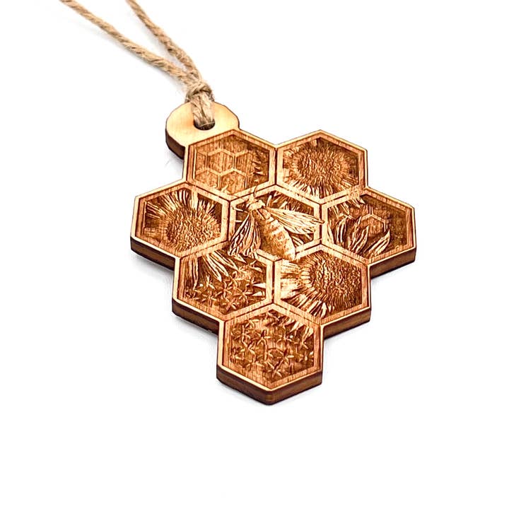 Lexo Creations - Wholesale Ornament - Bee Honeycomb Ornament3