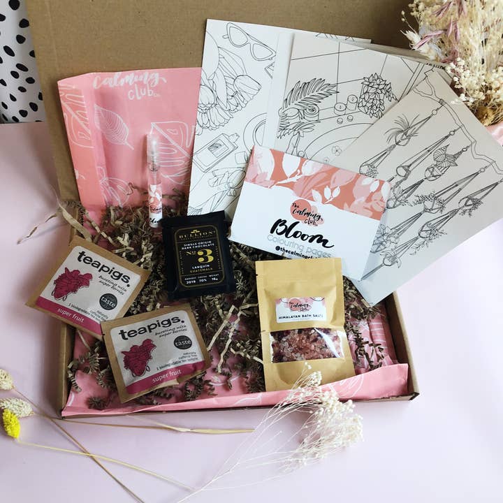 Conjunto de presente de caixa de correio Bloom Self-Care, kit de spa para ela por atacado de The Calming Club