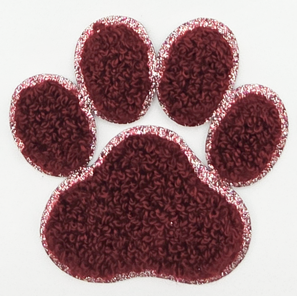 Trendy Transfers - Wholesale Patch - Chenille Paw Print HAT/POCKET Patch3