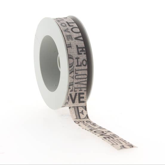 Decorative ribbon - Love Ribbon - 25mm x 15m for wholesale by Mini Art Products