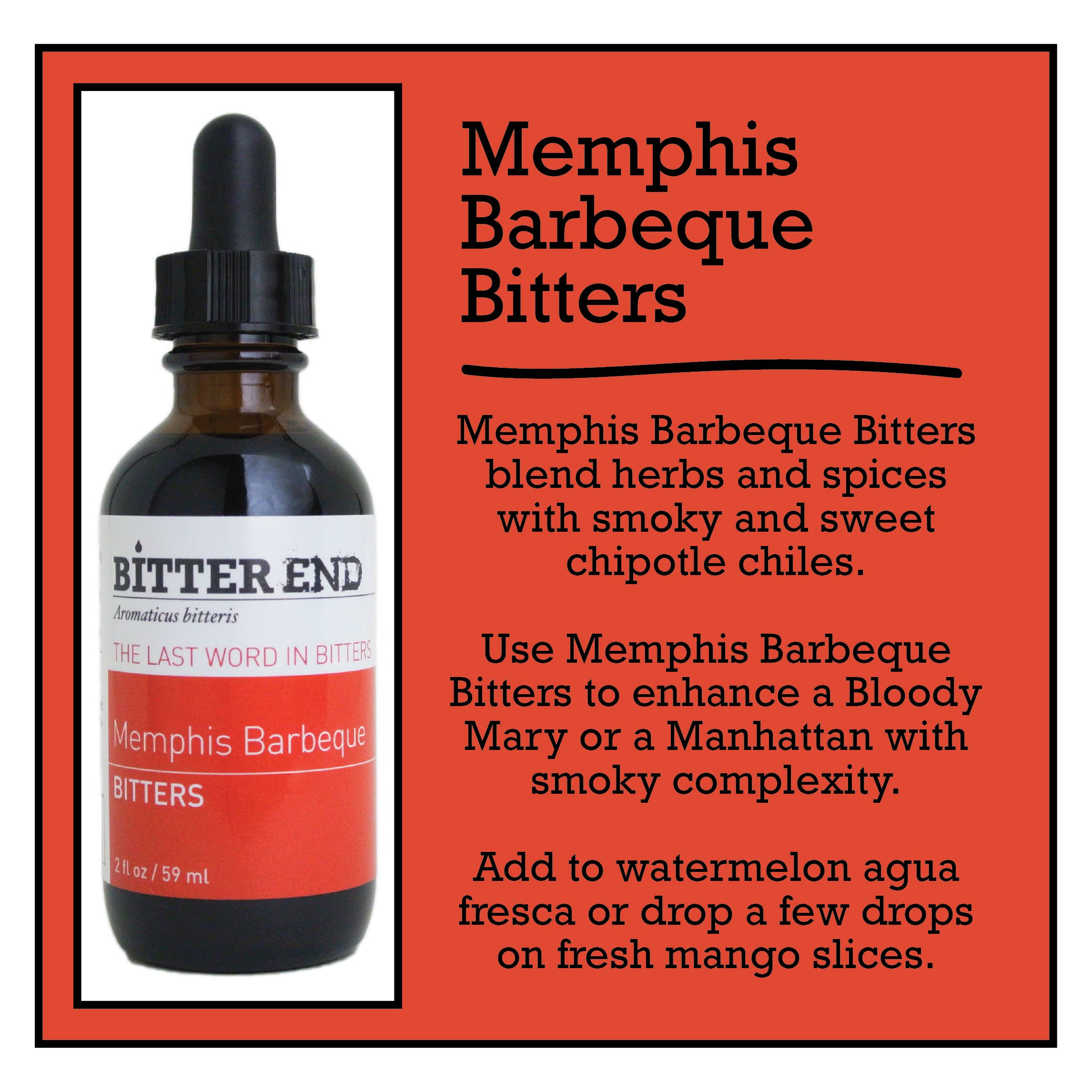 Bitter End Bitters – wholesale Bitters – Memphis Barbeque Bitters2