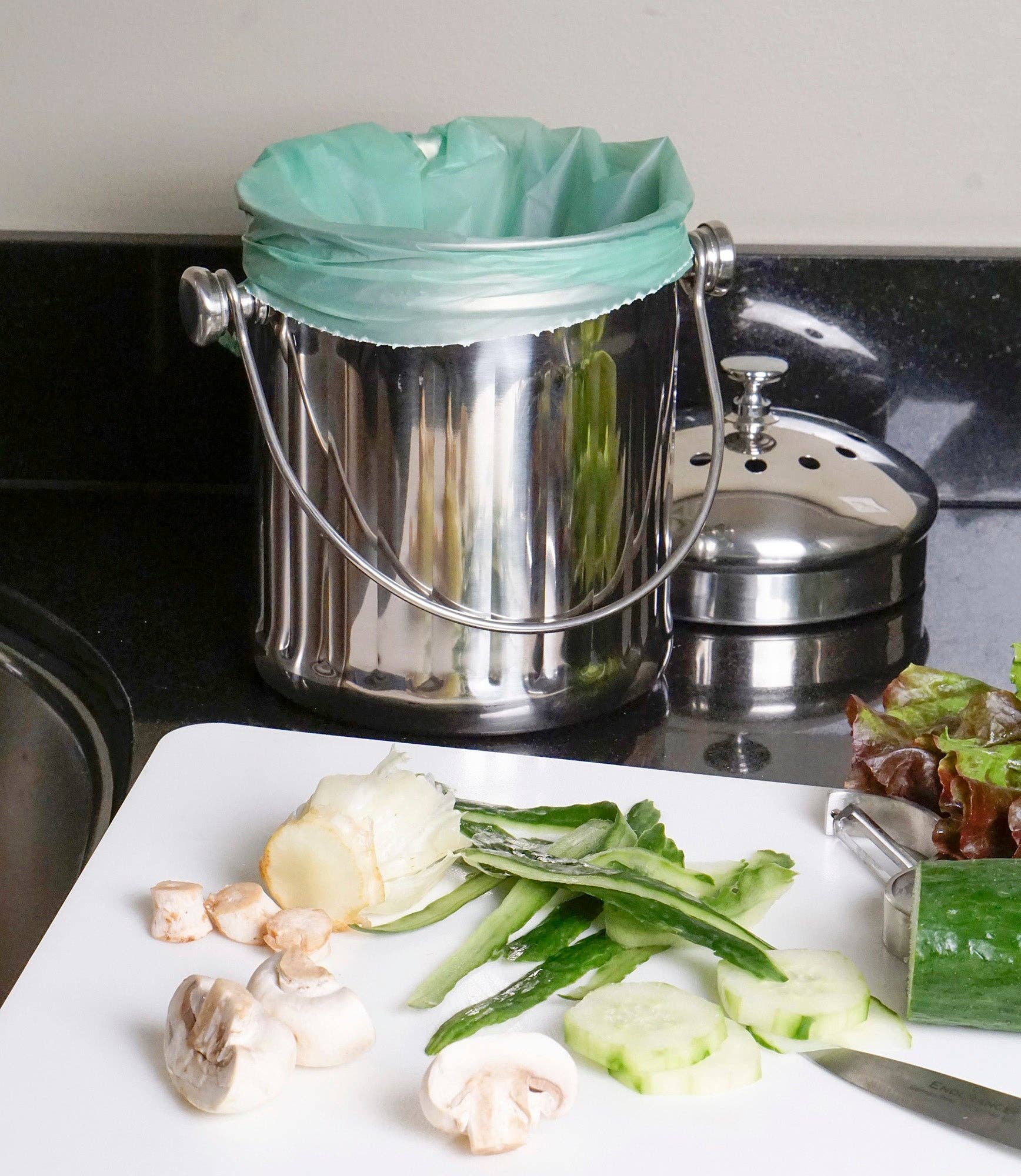 RSVP International - Wholesale Kitchen Tool/Gadget - Compost Pail - Small - 1/2 Gallon6