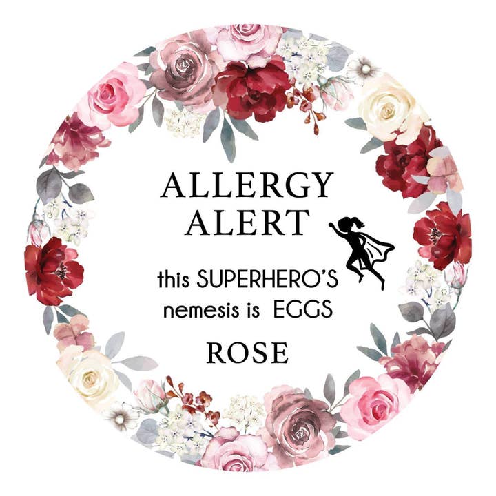 CMC Gold - Wholesale Milestone art/keepsake – Child & baby - Allergy Alert Plaque1