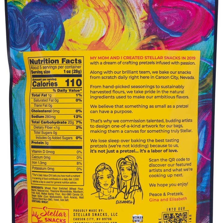 Stellar Snacks - Wholesale Pretzels - Stellar Pretzel Braids - Simply Stellar - 5oz