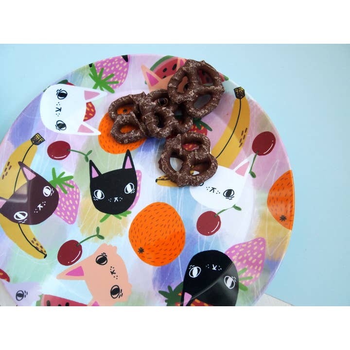 I LIKE CATS - Wholesale Decorative plate/dish/bowl - Cats and fruit plastic picnic plate, plastic plate, children6