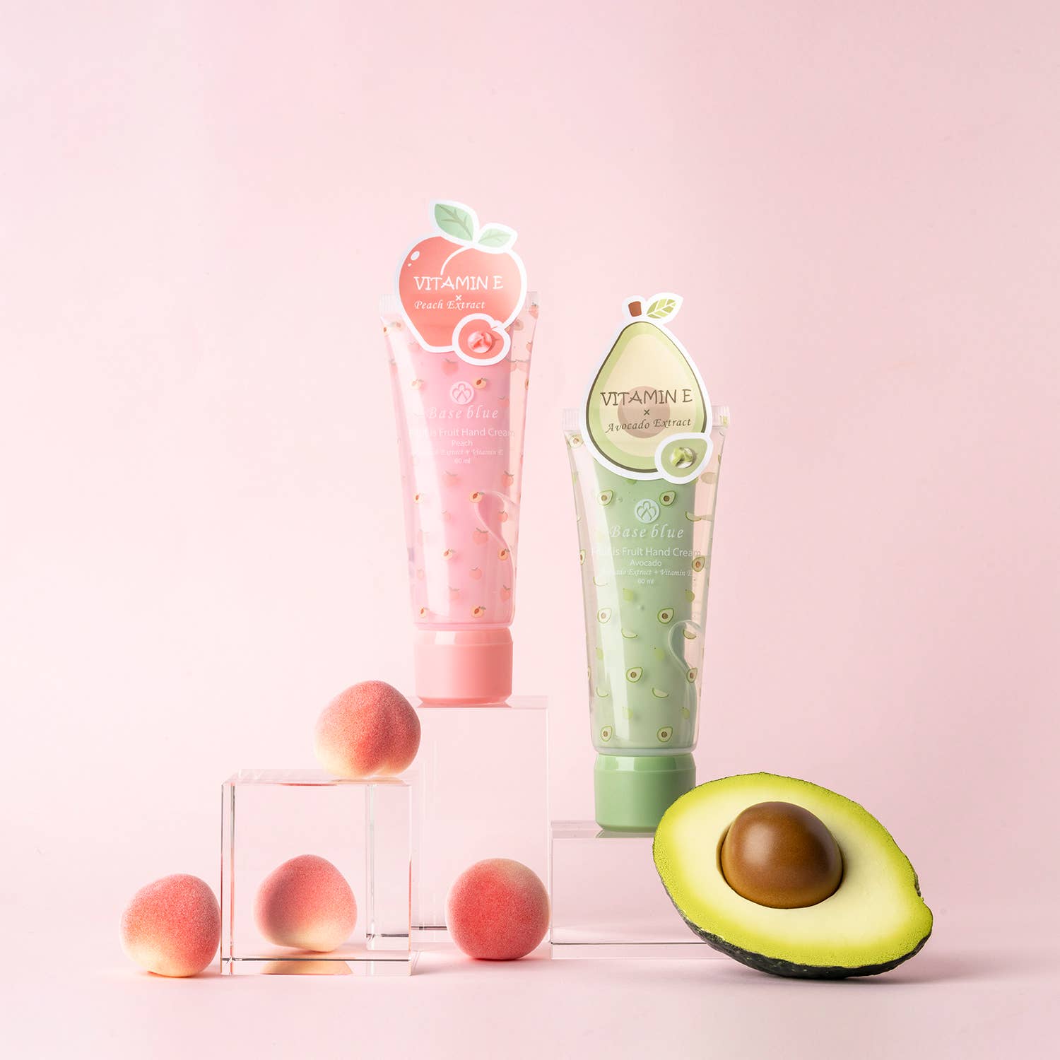 Baseblue Cosmetics - Vente Crèmes/lotions pour les mains - Crème pour les mains Fruit is Fruit - Avocado/Pêche - 60g3