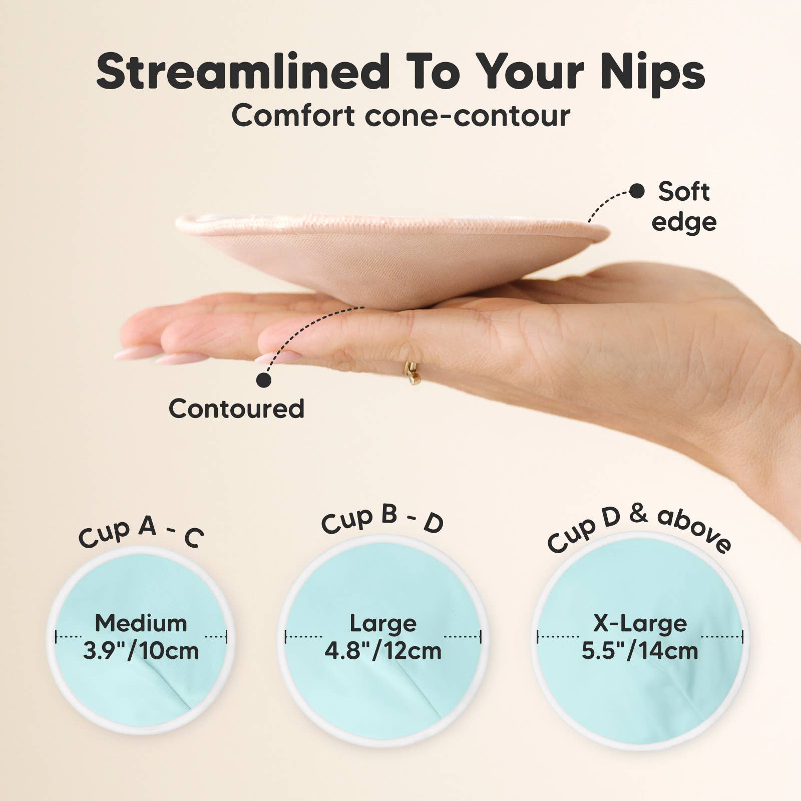 Tocco pastello Comodi assorbenti per allattamento, riutilizzabili, 14 pz in vendita all'ingrosso su Faire3