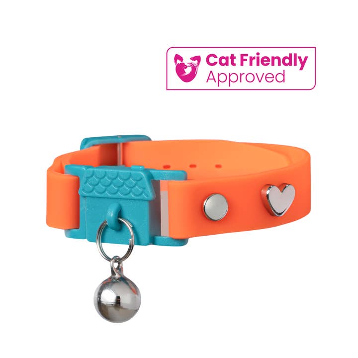 Kittyrama – wholesale Pet collar – Cat – Kittyrama Tangerine Kitten Collar. Vet & Cat Expert Approved