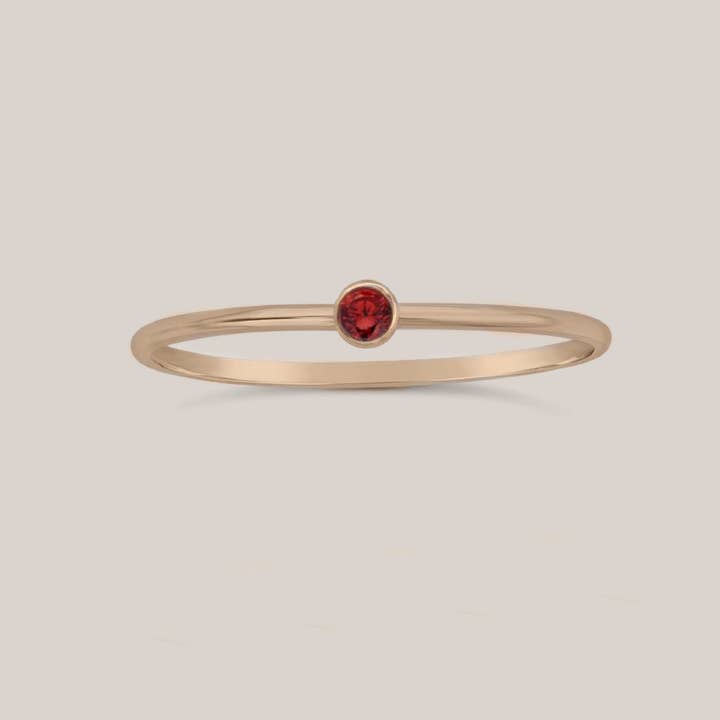 January Birthstone Stacking Ring for wholesale by Going Golden