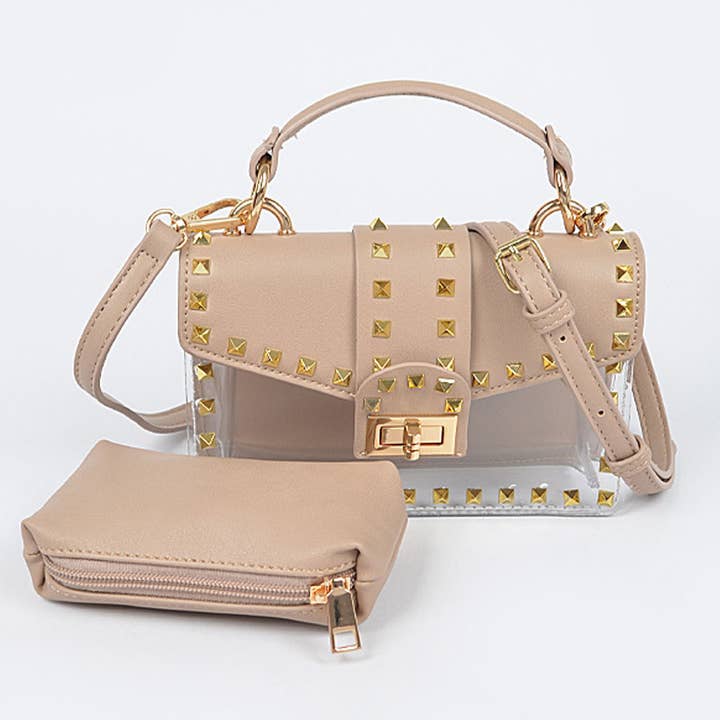 3AM BY H&D ACCESSORIES - Wholesale Clutch bag – women's - Studded See Through Clutch9