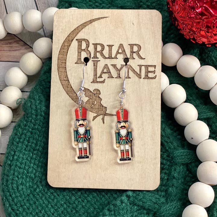 Briar layne - Wholesale Dangle Earrings - Vintage Nutcracker Christmas Holiday Earrings 5