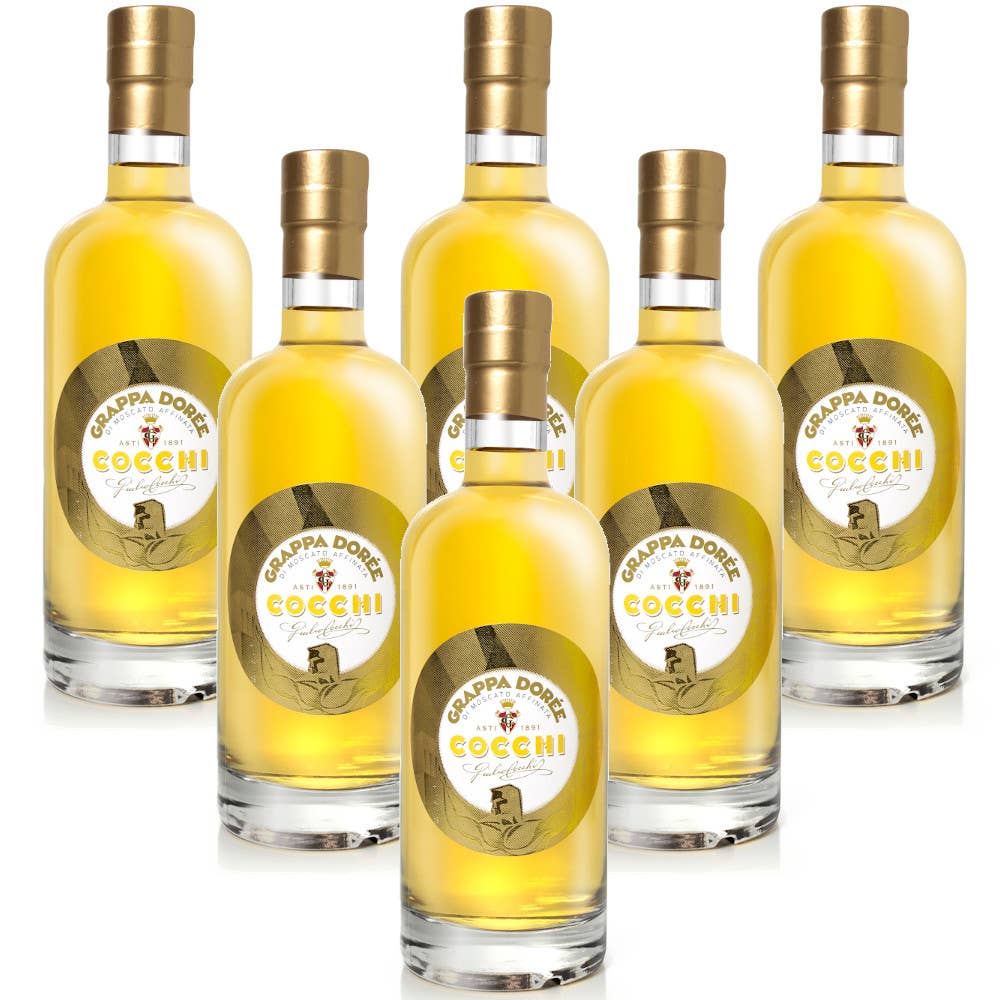 Metina SAS – Großhandel Brandy/Cognac – Dorée Grappa von Moscato Cocchi 70 cl1