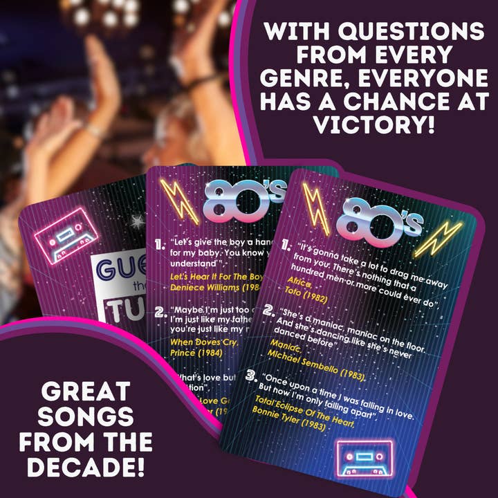 Boxer Gifts - Wholesale Card Game - Eighties Guess That Tune - Music Family/Party Card Games4