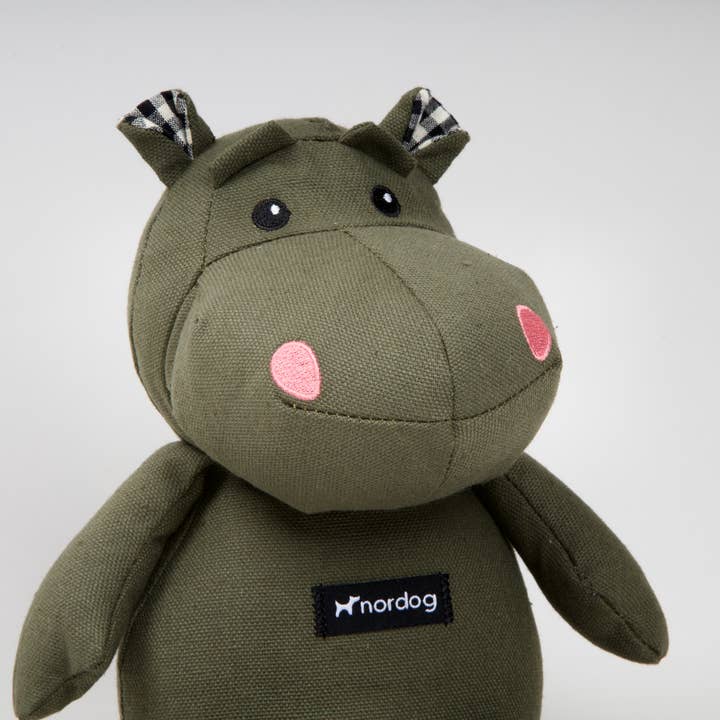 Nordog - Wholesale Pet Plush Toy - Dog - Henny The Hippo Olive1